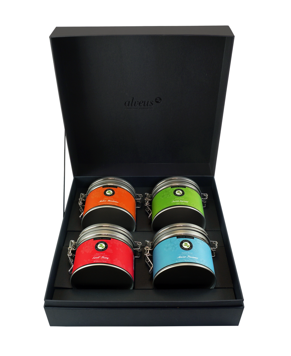 Branded Editions BIO - Caja de regalo 4 latas de 50g