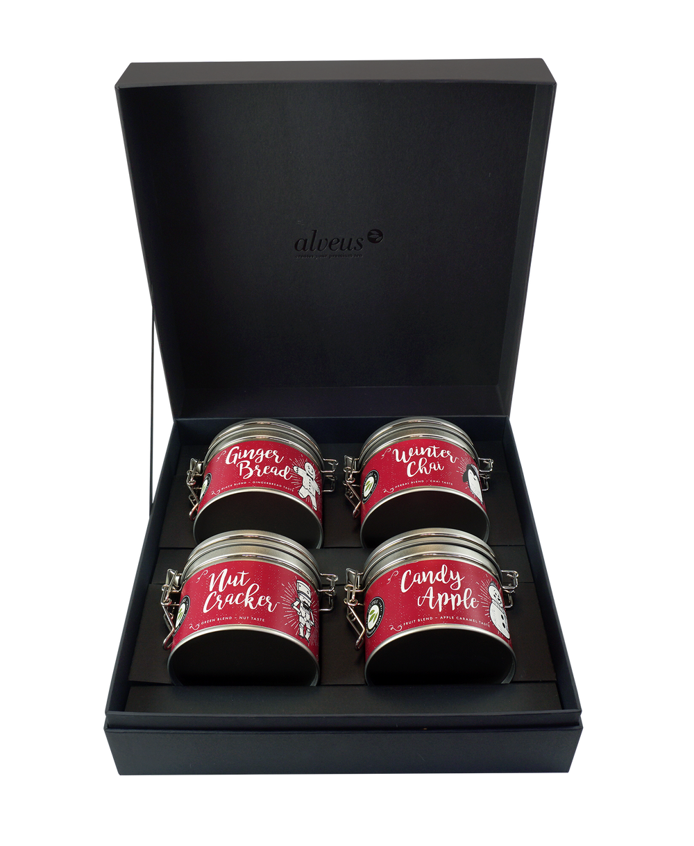 Winter tea - gift box 4 cans of 100g each