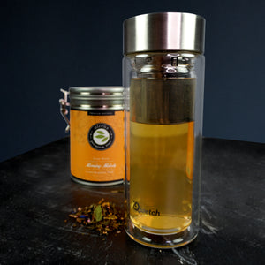 
                  
                    Bouteille à thé - avec passoire en acier inoxydable, verre à double paroi - 320 ml
                  
                