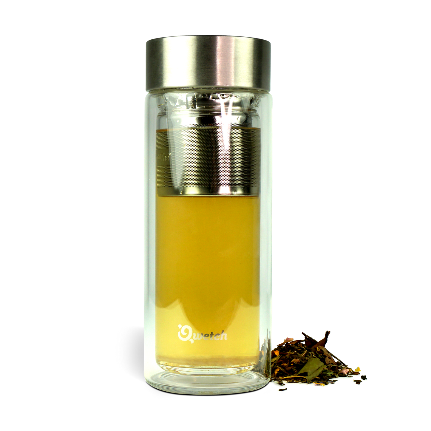 
                  
                    Tea bottle - with stainless steel strainer, double-walled glass - 320 ml
                  
                
